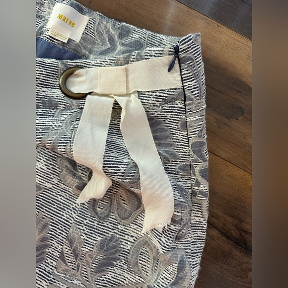 Maeve by Anthropologie Floral Jacquard Mini Skirt – 12 – Metallic Grey – Holiday - Picture 7 of 10